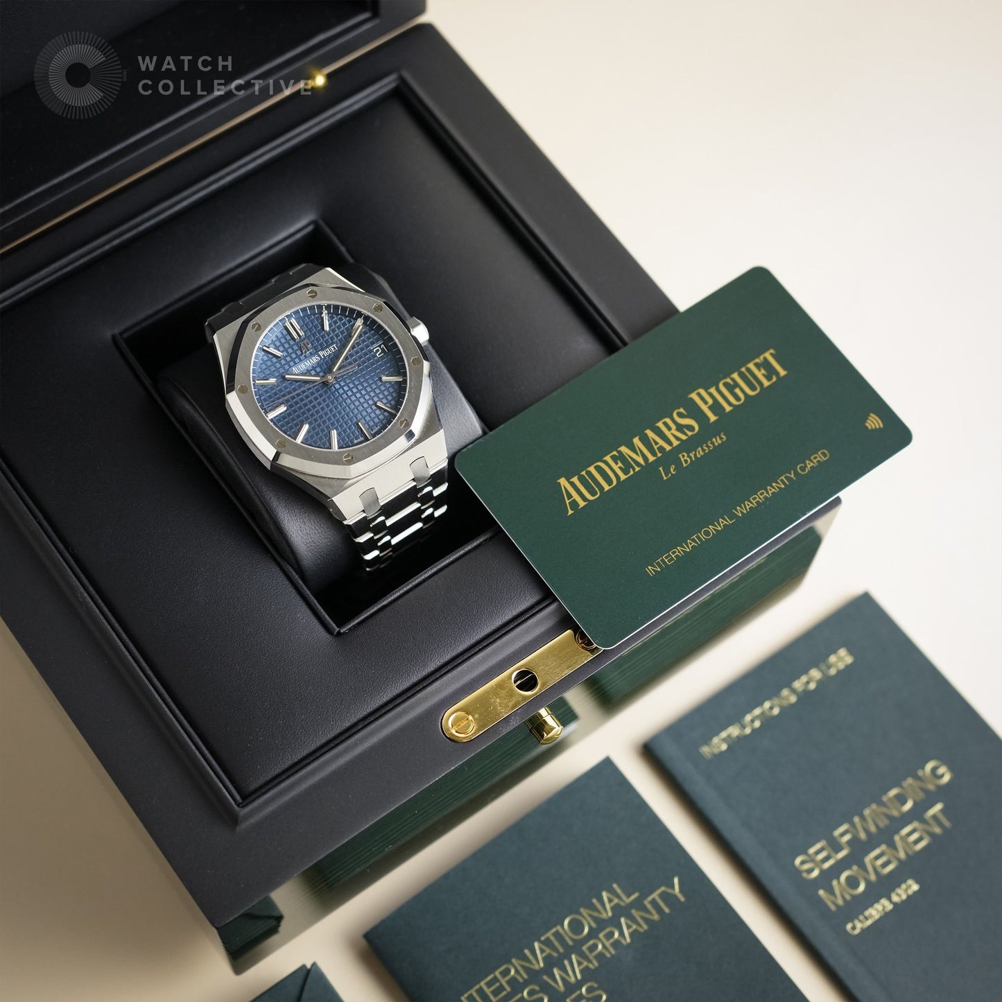 Audemars Piguet Royal Oak 15500ST Blue dial complete set