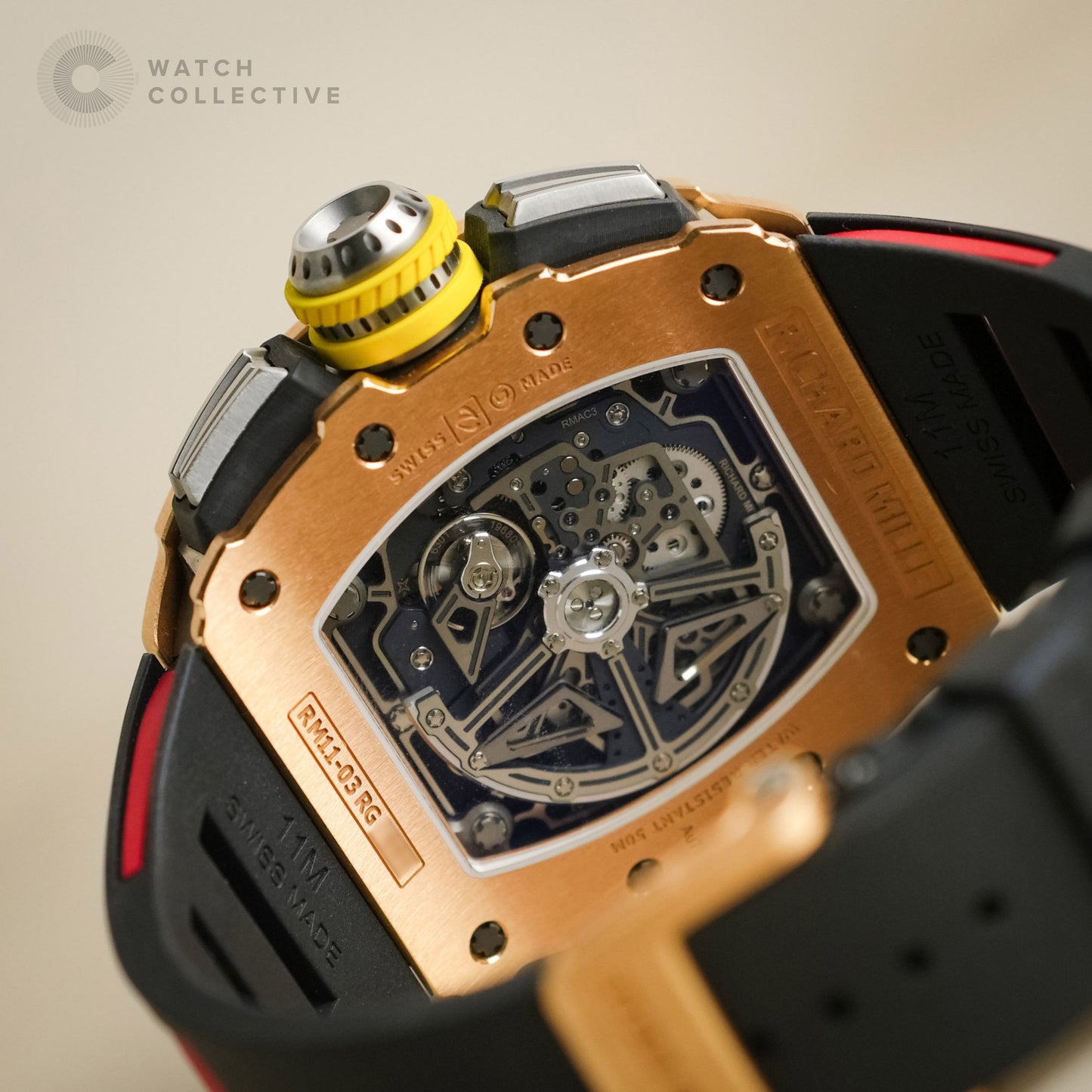Richard Mille Rose Gold Skeletonized RM11-03 Full Set