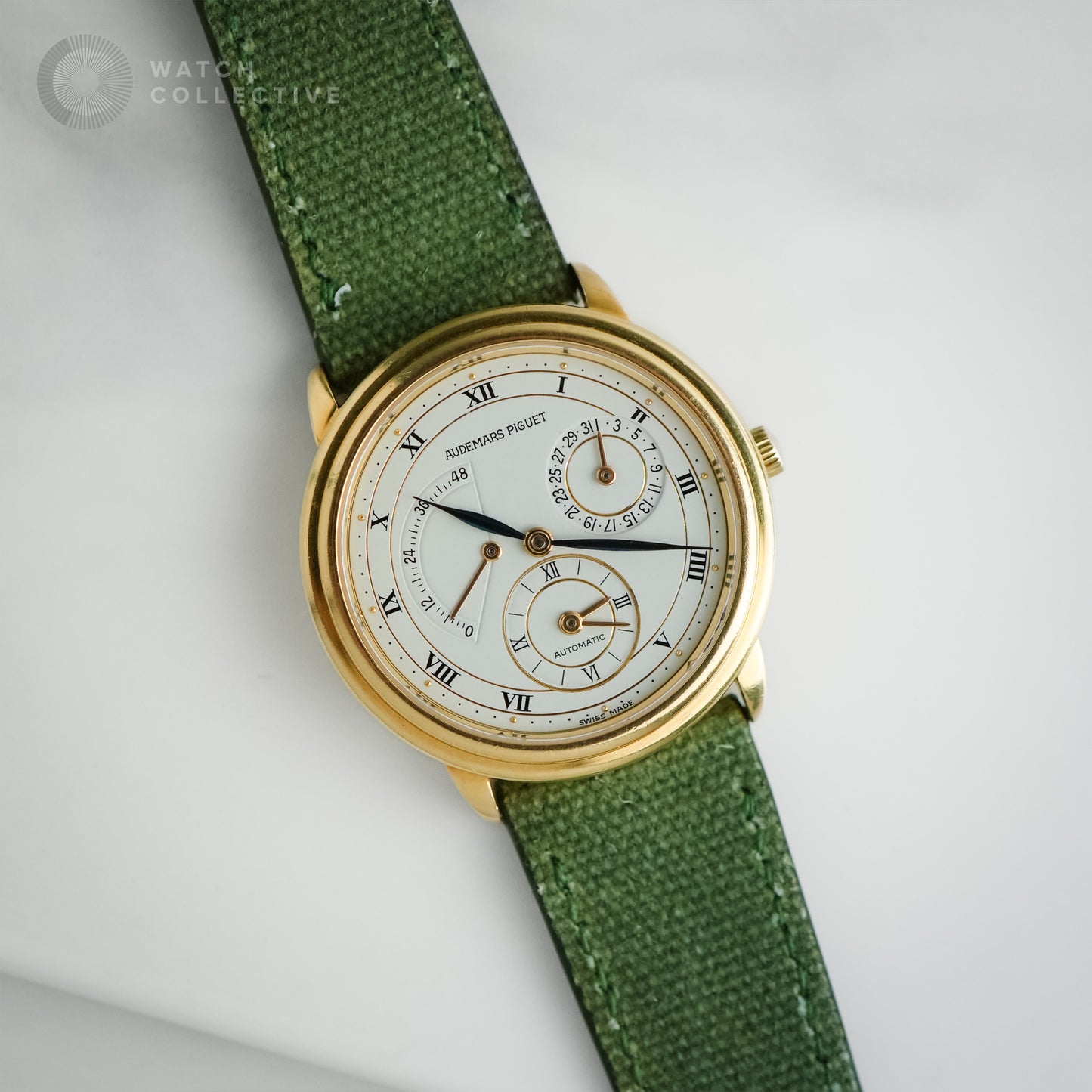 Audemars Piguet Dual Time Solid Yellow Gold Jules Power Reserve 25685BA