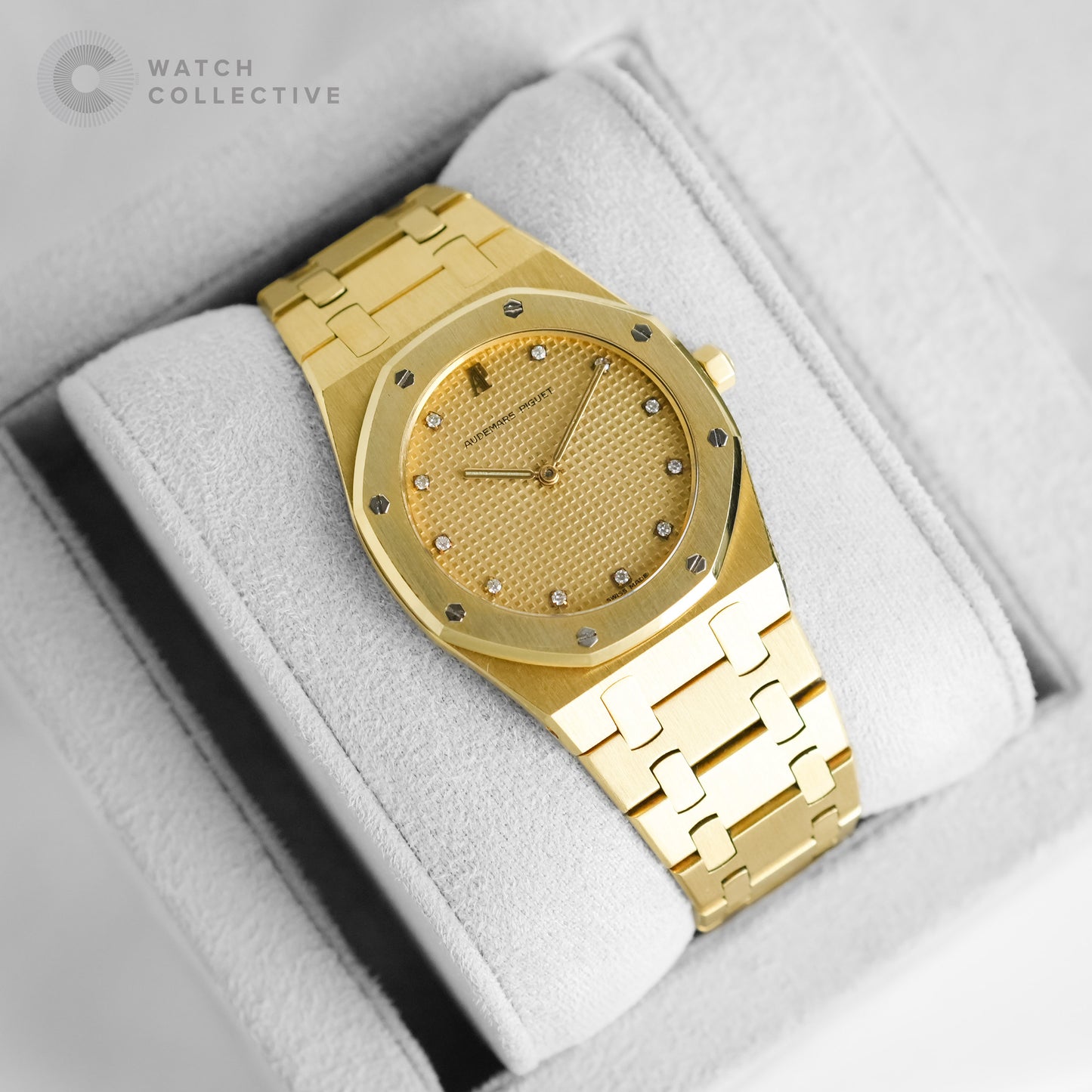 Audemars Piguet Royal Oak 18K Yellow Gold Champagne Yellow Diamond Dial 56303BA