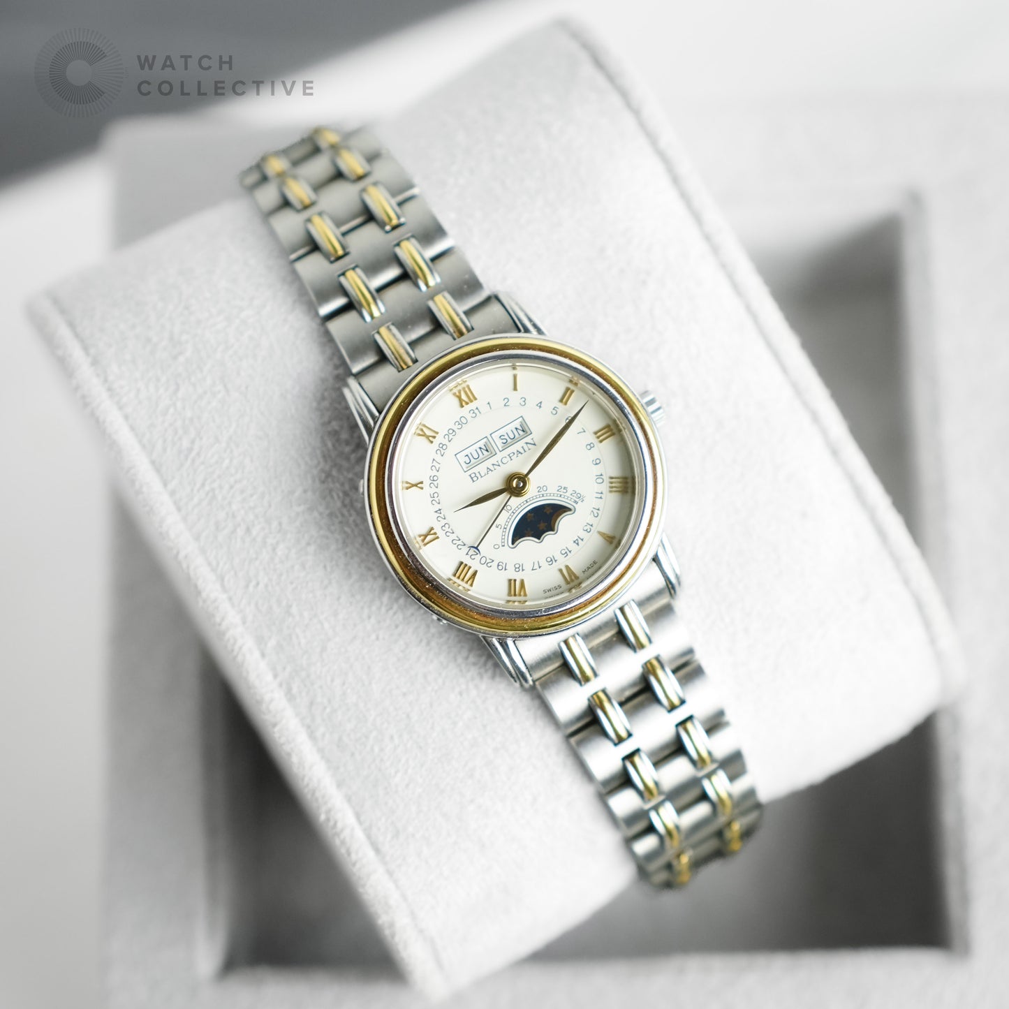 Complete Set | Blancpain Ladies Stainless steel white dial 25.5mm automatic 6595-1318