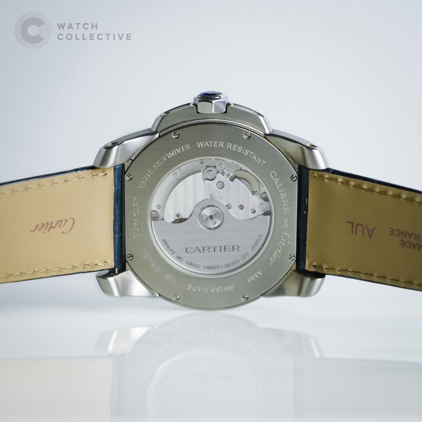 Cartier Calibre De Cartier Stainless steel white dial 42mm automatic 3389