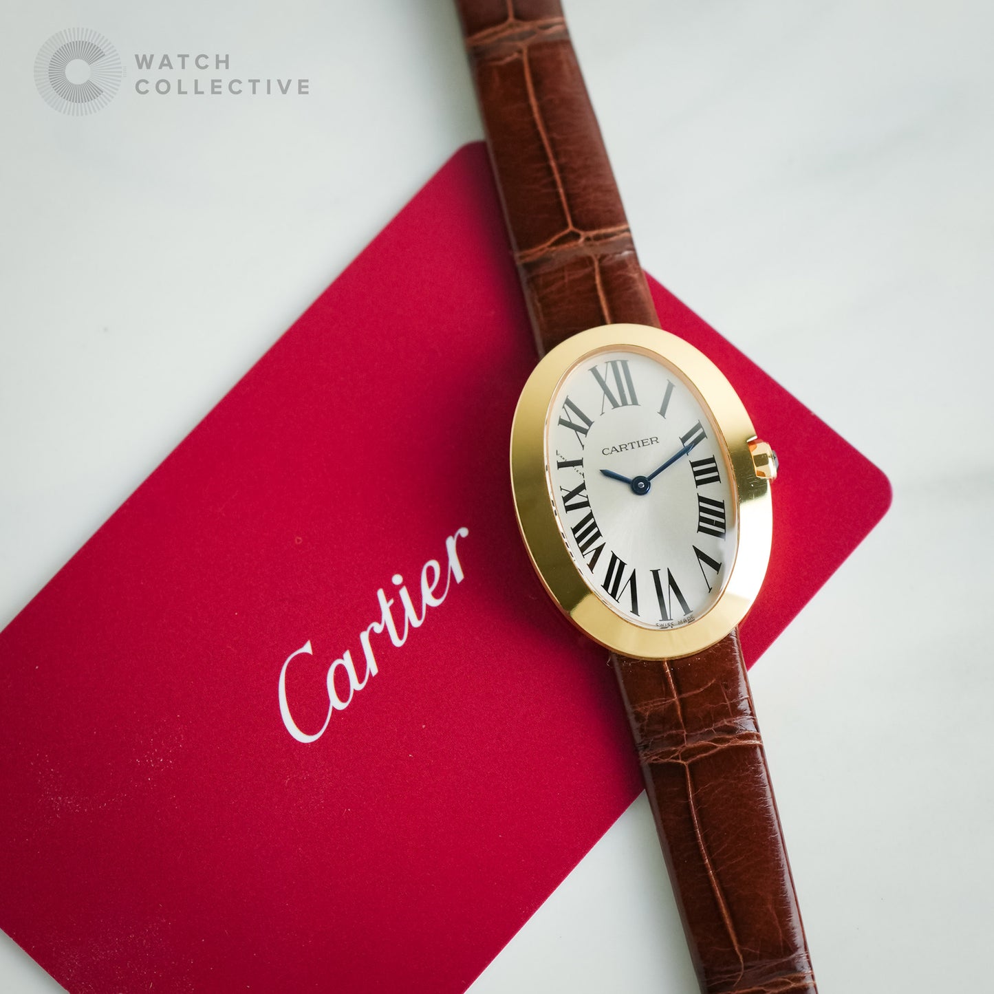 Cartier Baignoire 18K Rose Gold Quartz 31.5x22.5mm W8000007