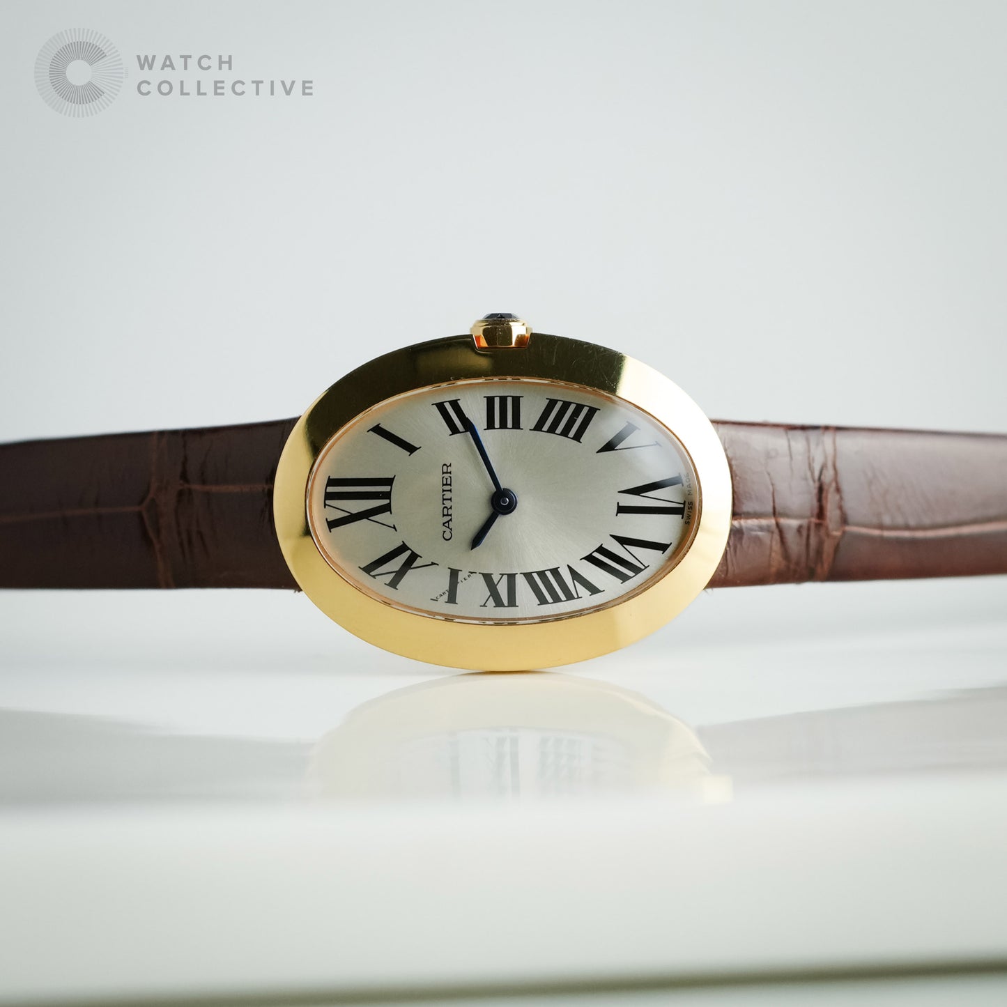 Cartier Baignoire 18K Rose Gold Quartz 31.5x22.5mm W8000007