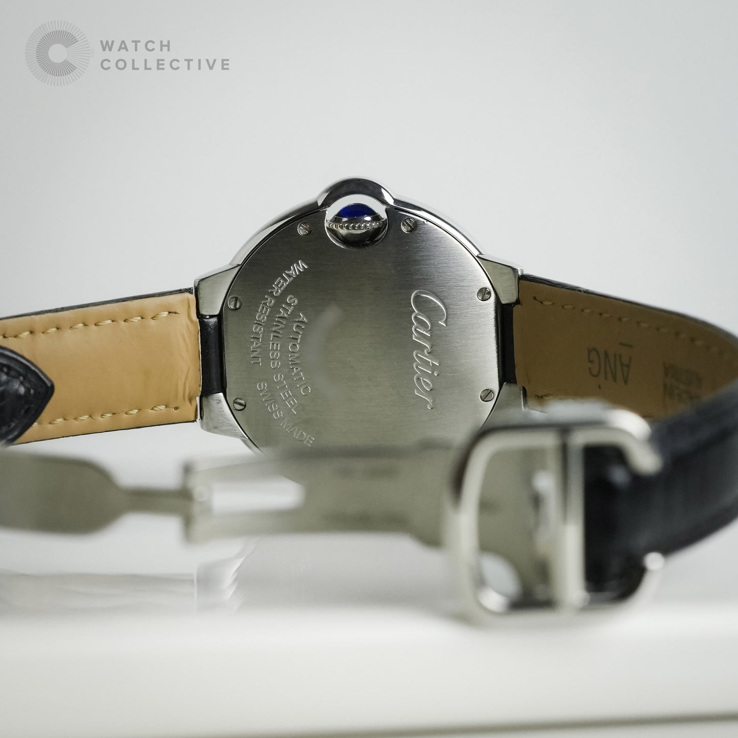 Cartier Ballon Bleu 33mm Automatic Steel on Leather | 2017 Card