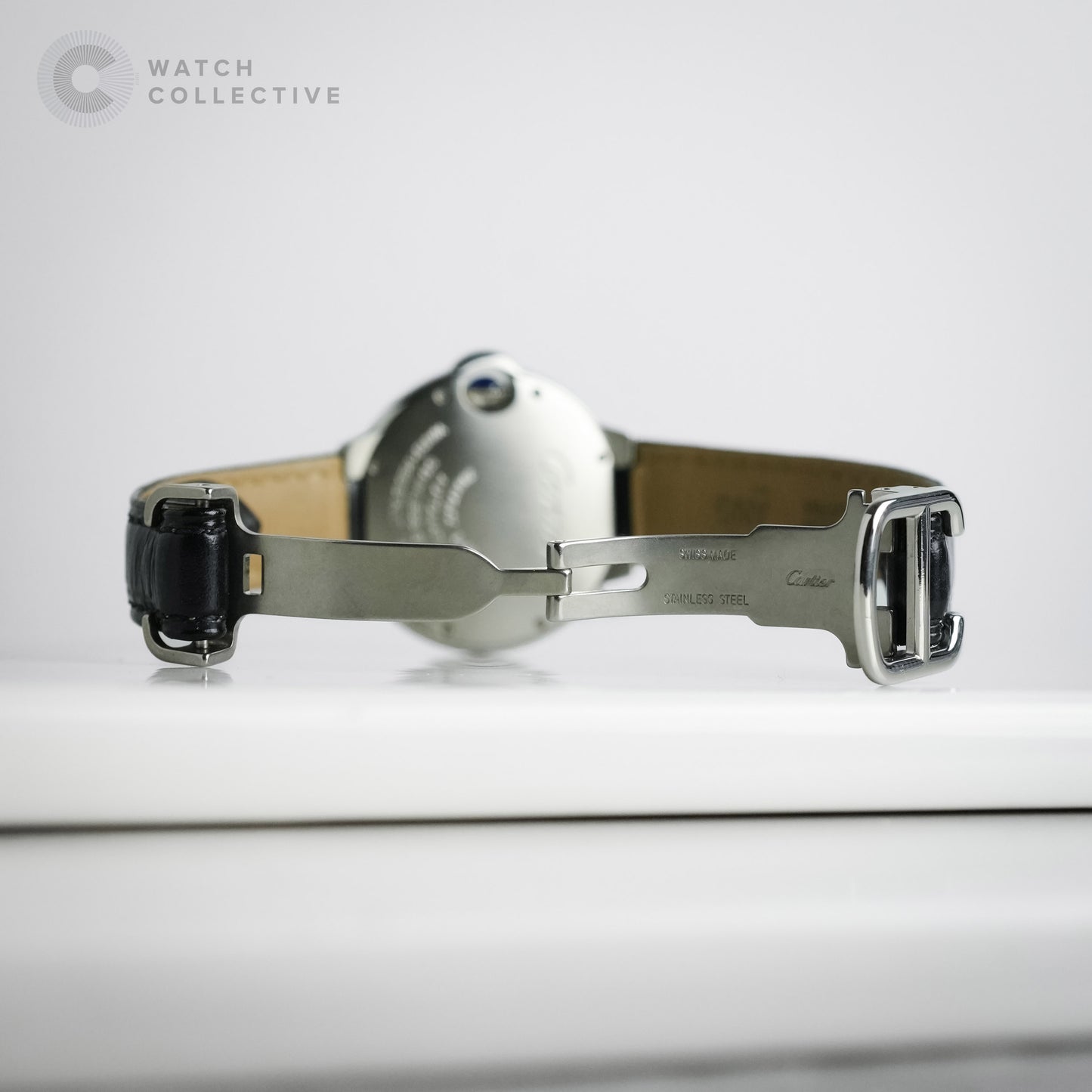 Cartier Ballon Bleu 33mm Automatic Steel on Leather | 2017 Card