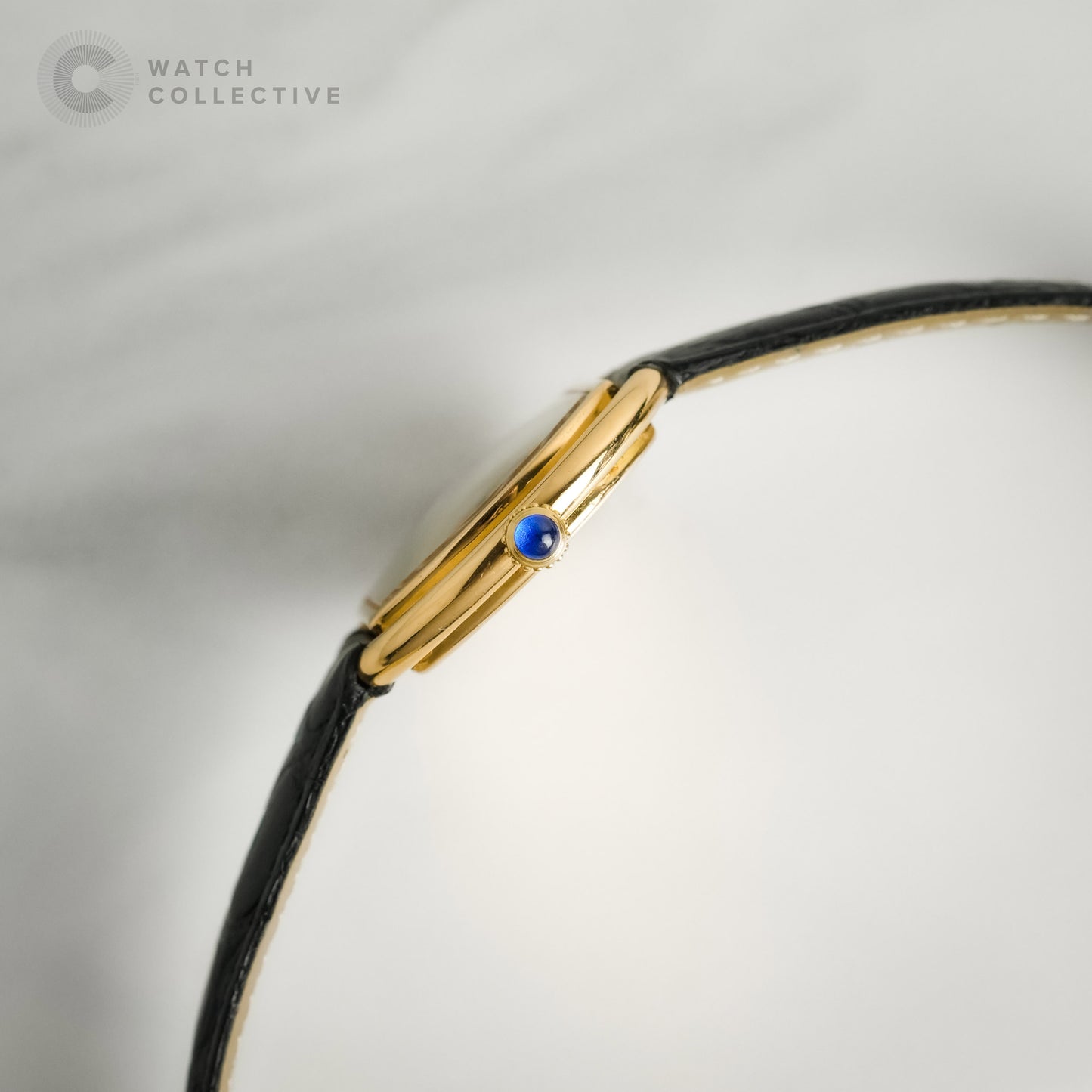 Cartier Ellipse Cushion 18k Yellow Gold Manual Winding 78091
