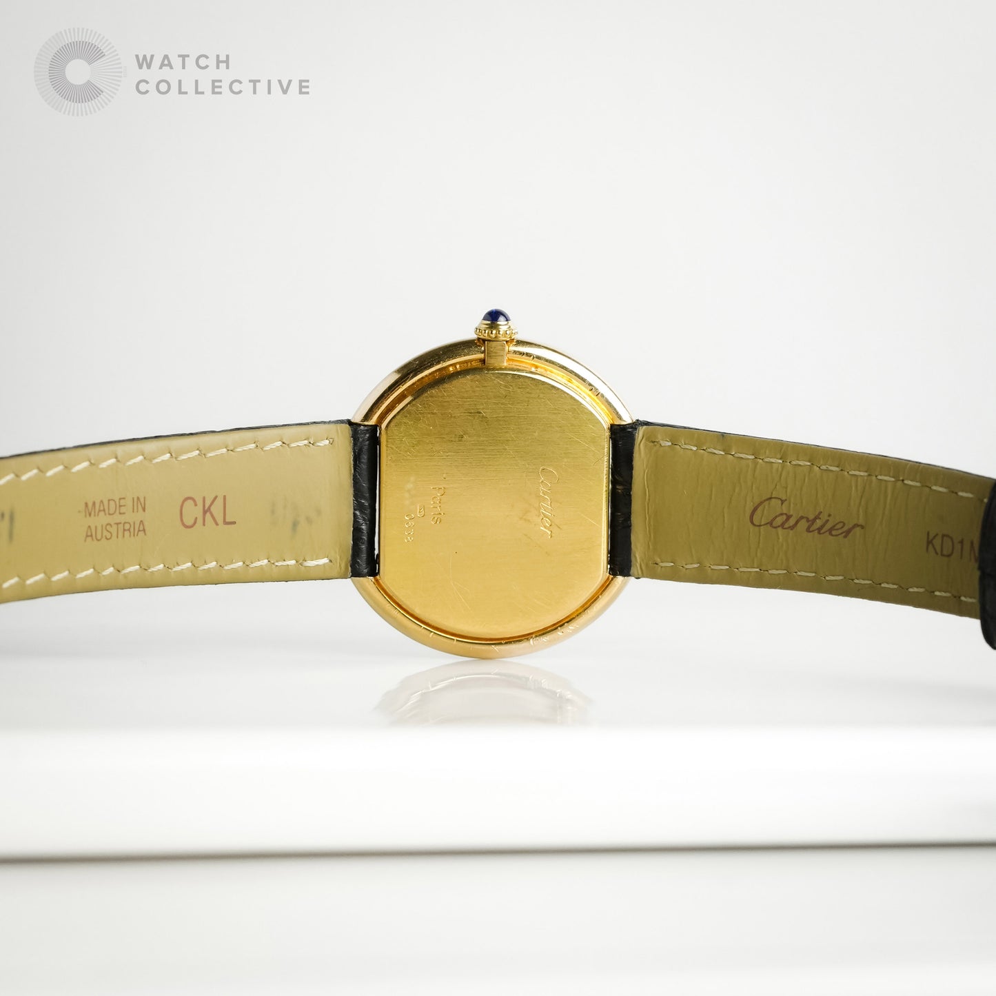 Cartier Ellipse Cushion 18k Yellow Gold Manual Winding 78091