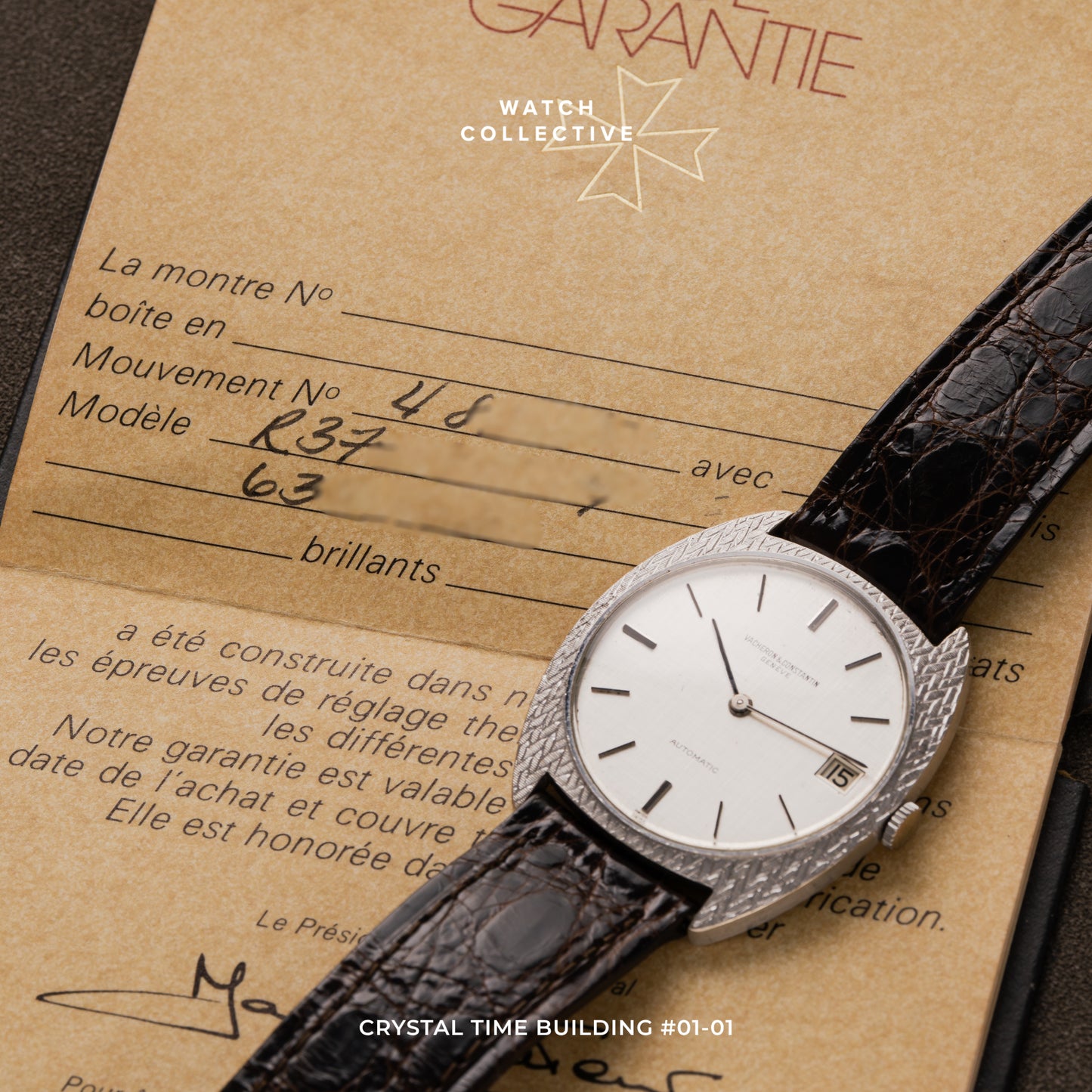 Vacheron Constantin Vintage ultra-thin 18K White Gold 34mm automatic 7595