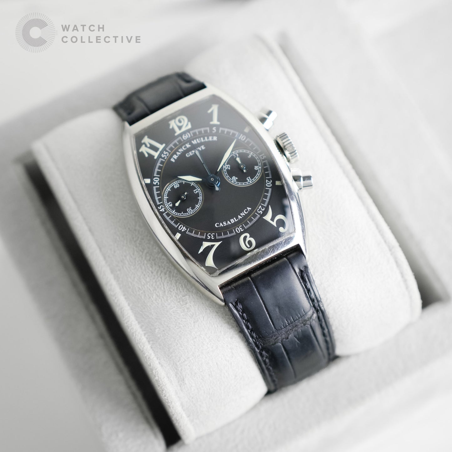 Franck Muller Casablanca Chronograph stainless steel 32x45mm manual 5850 C CC