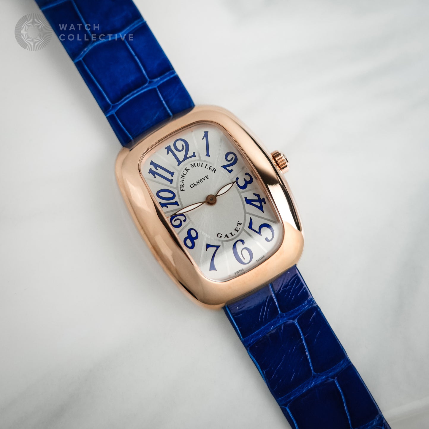 Franck Muller Galet Rose Gold Blue 3002 M QZ V BU | Complete Set, Limited Edition 88pc