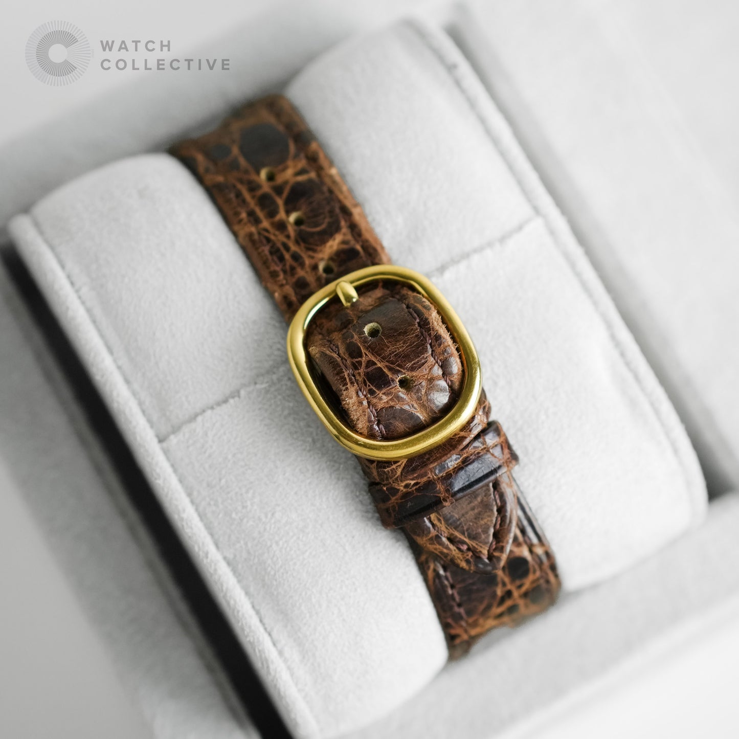 Patek Philippe Ellipse 18k yellow gold leather strap 32mm manual 3844