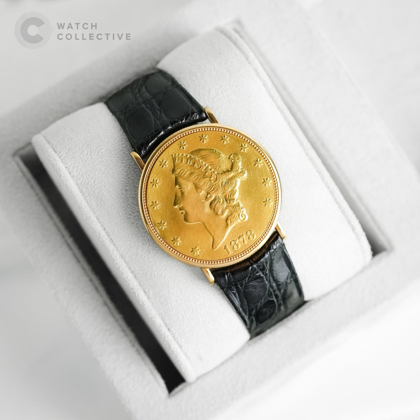Piaget Twenty-Dollar Gold Coin 18K Yellow Gold Champagne Dial 35mm Manual Winding