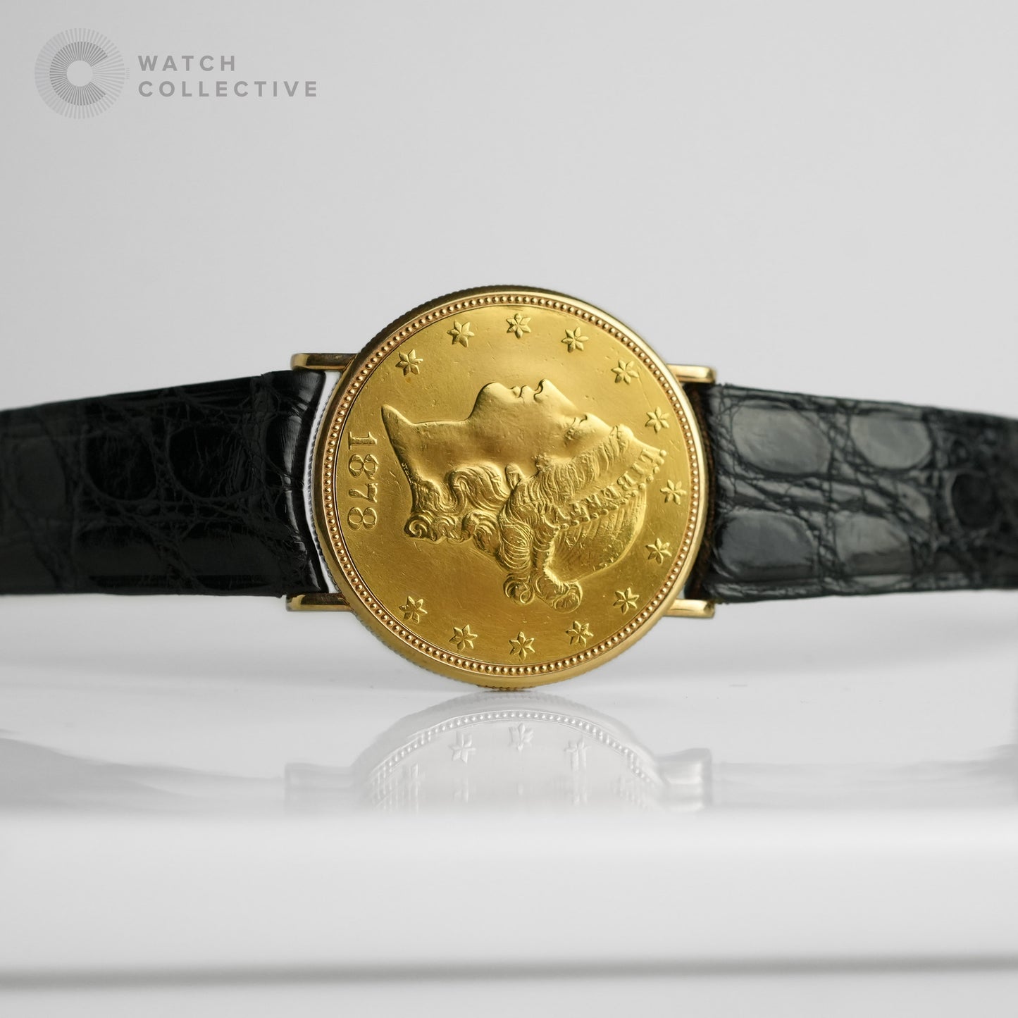 Piaget Twenty-Dollar Gold Coin 18K Yellow Gold Champagne Dial 35mm Manual Winding