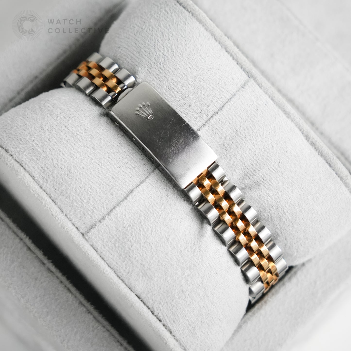 Rolex Twotone Datejust Champagne Diamond Dial 69173 | Complete Set, dated 1991