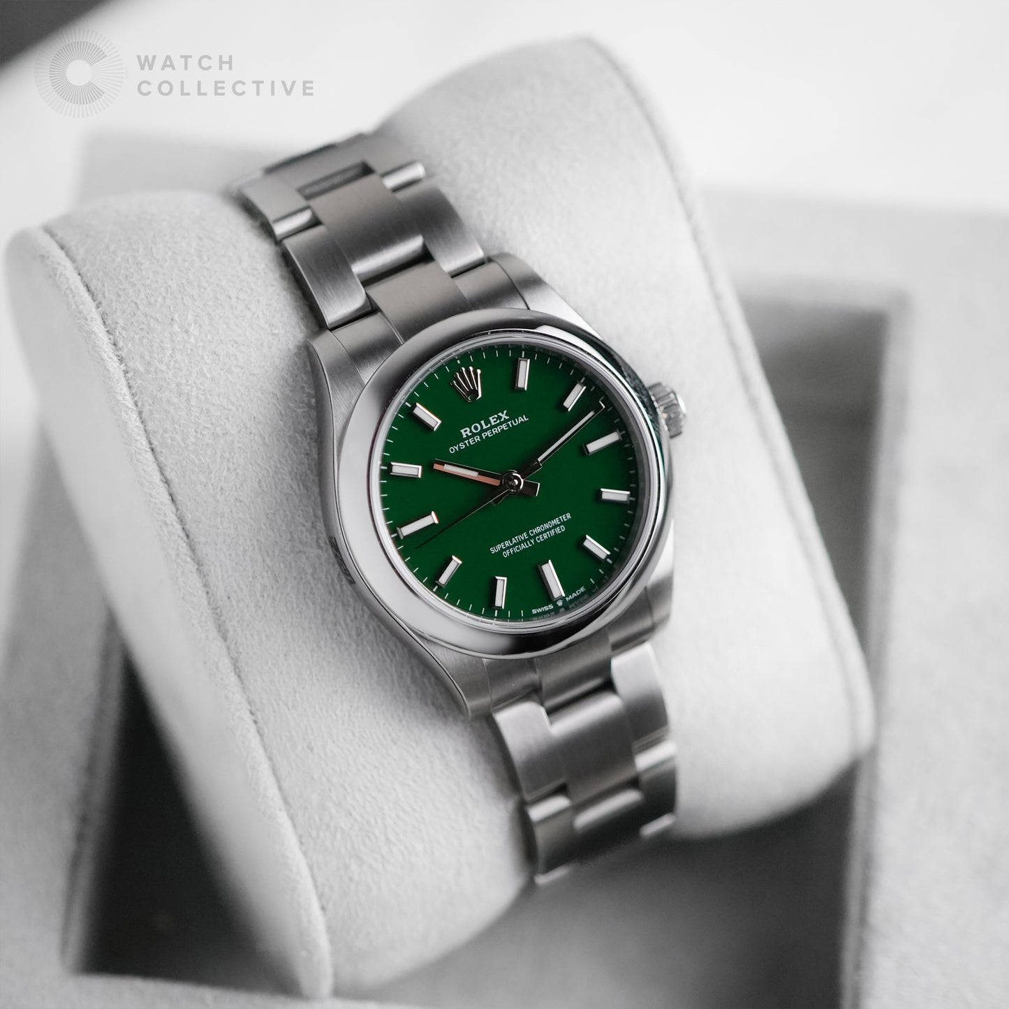 Rolex Oyster Perpetual Green 31mm 277200 | Brand New & Complete Set