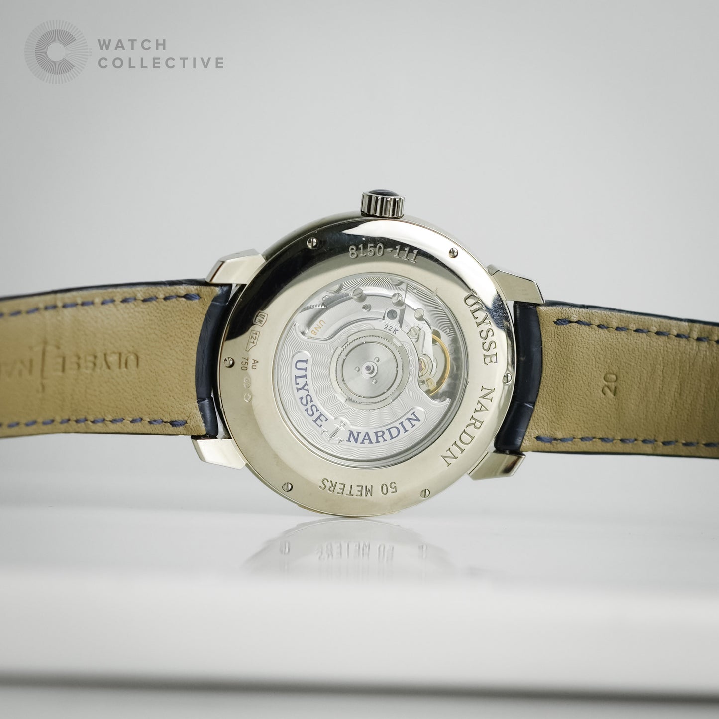 Ulysse Nardin Classico Globe 18k white gold 40mm automatic 8150-111