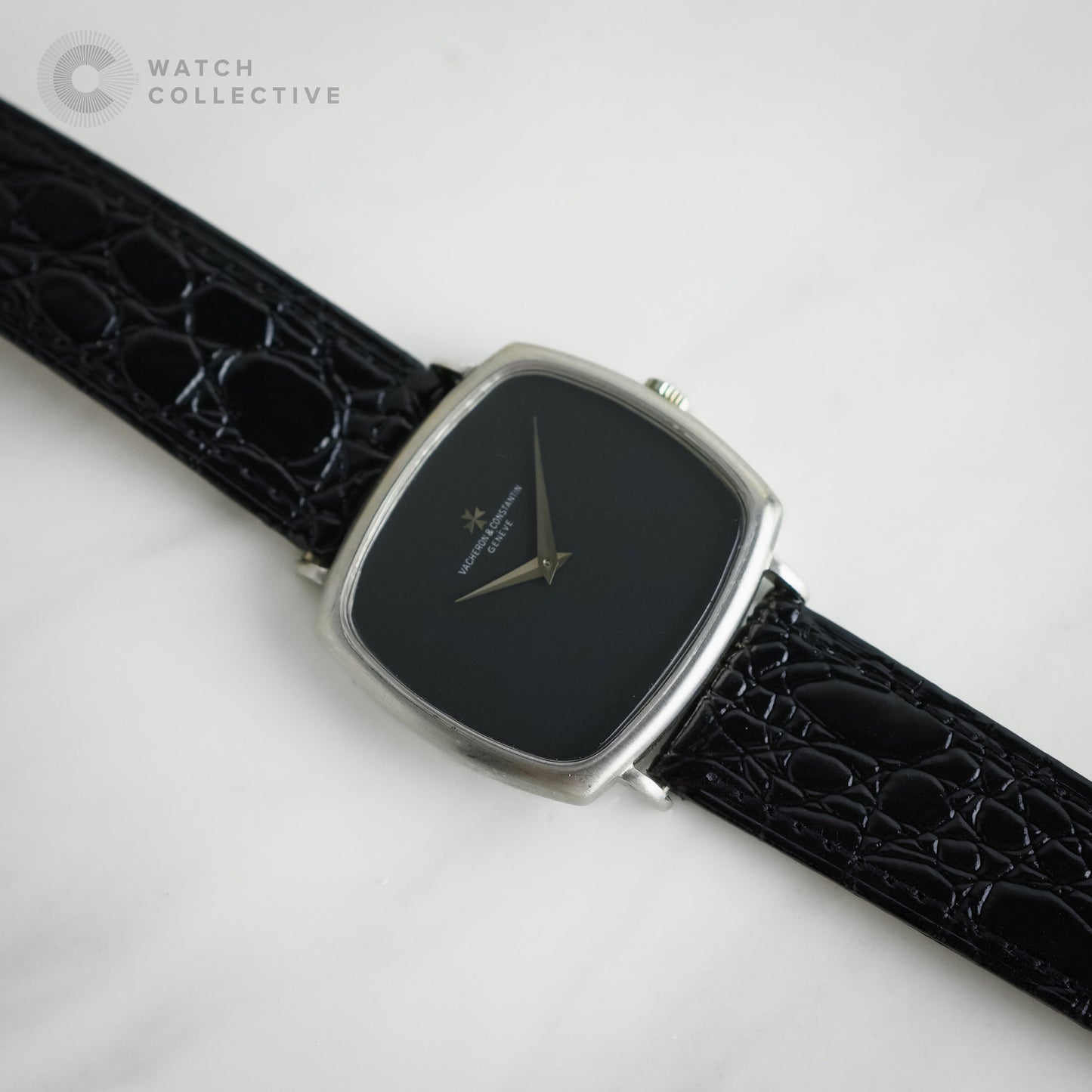 Vacheron Constantin 18k white gold cushion shape 33mm manual winding