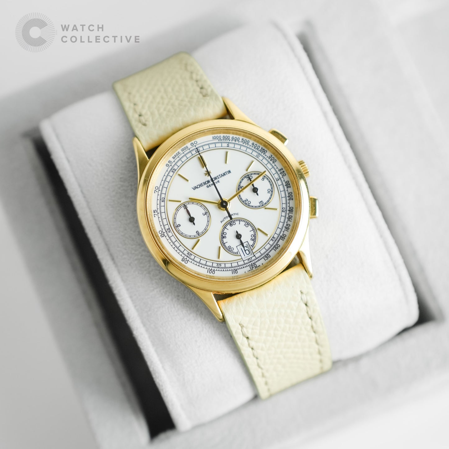 Vacheron Constantin Les Historiques 18k Yellow Gold Chronograph 49002 35mm