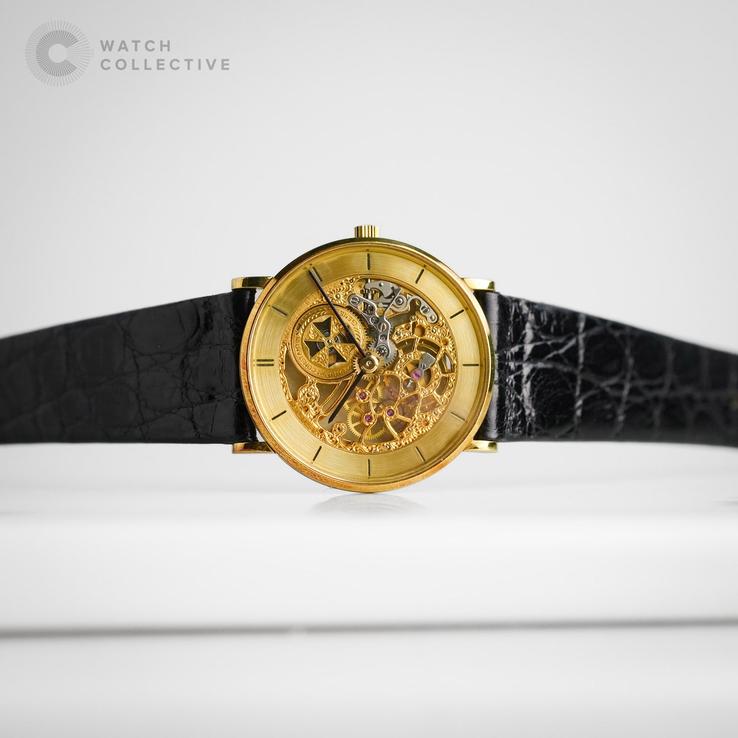 Vacheron Constantin Vintage Round Skeleton 18K Yellow Gold 30mm Manual Winding