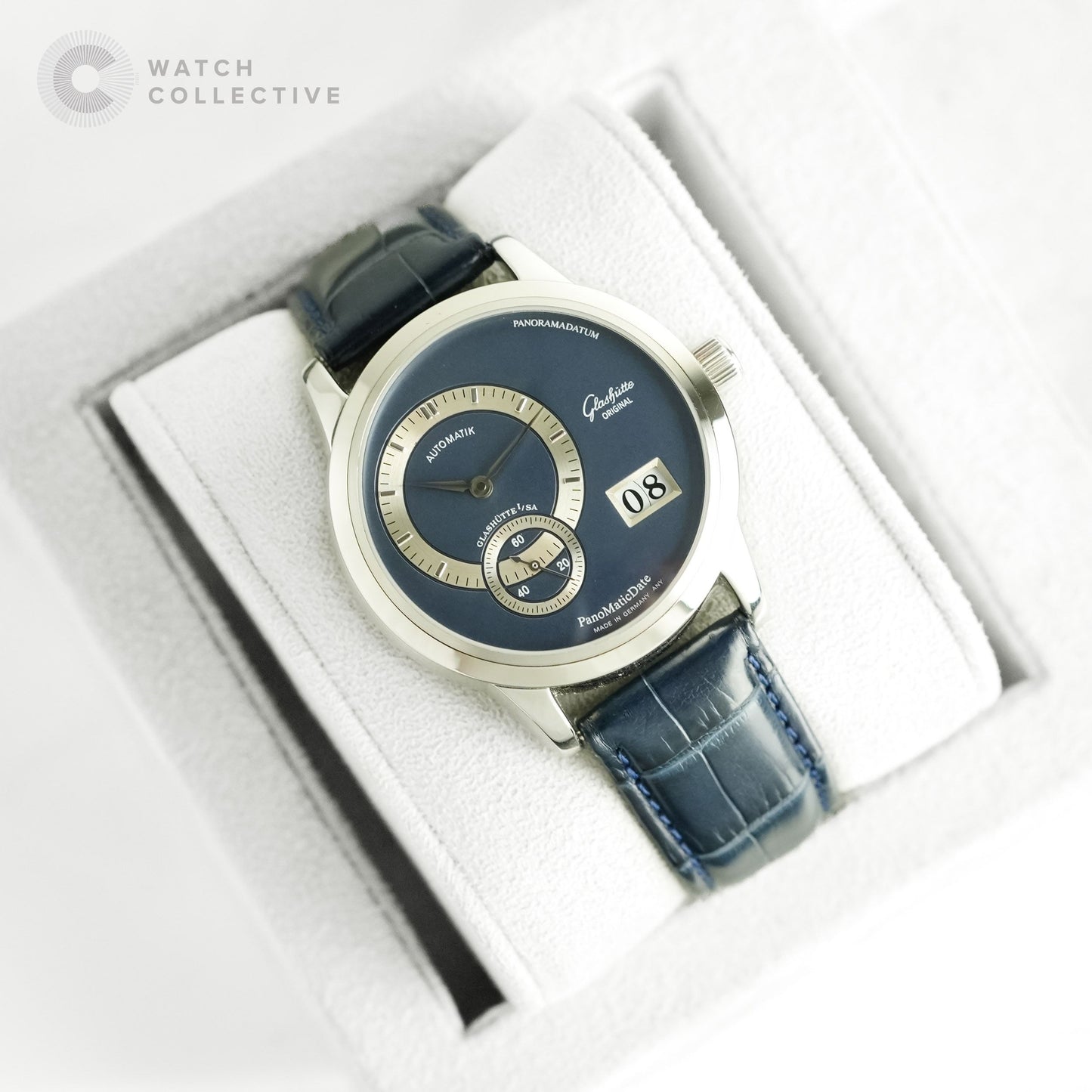 Glashütte Original PanoMatic Date Blue Dial