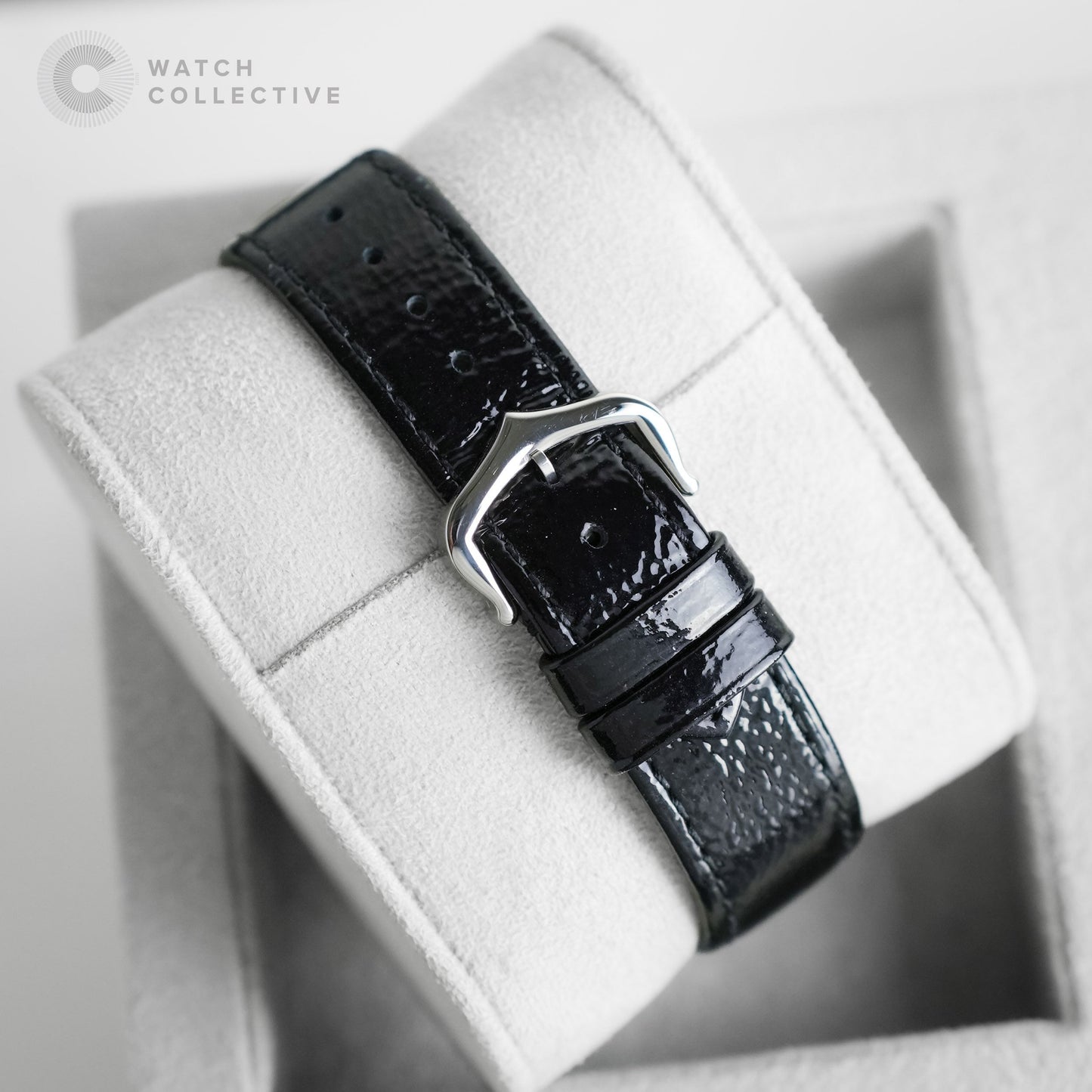 Complete Set | Cartier Santos Dumont Black Lacquer Stainless Steel manual 43.5 x 31.4mm WSSA0046