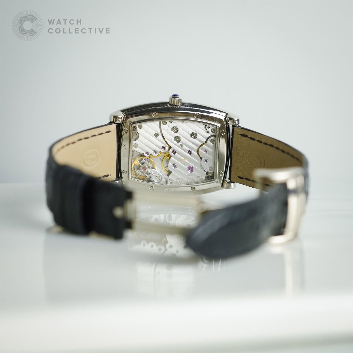 🎁Complete Set🥰 Parmigiani Fleurier Ionica Hebdomadaire 8 days white gold 34 x 45mm manual C02060