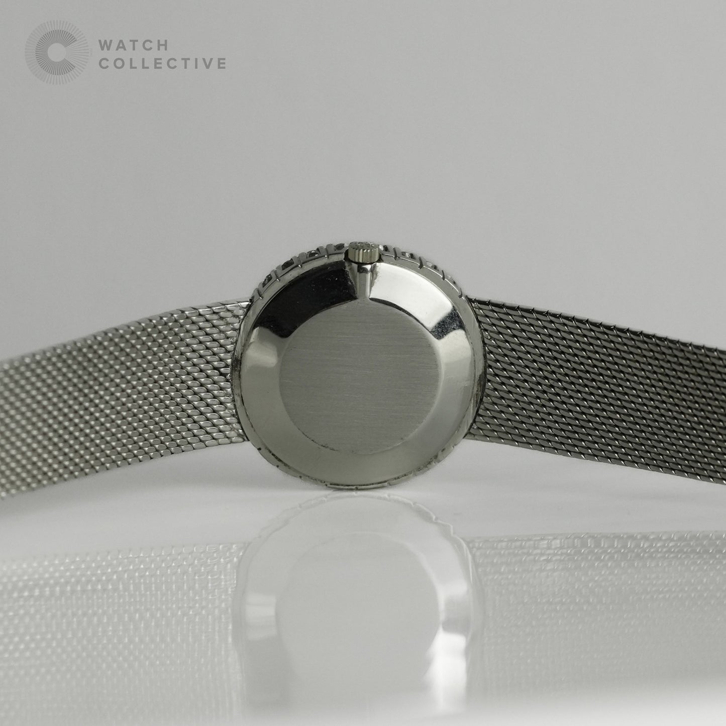 Patek Philippe Ellipse 18k White Gold Blue Dial Diamond bezel 27mm Manual 4216/1