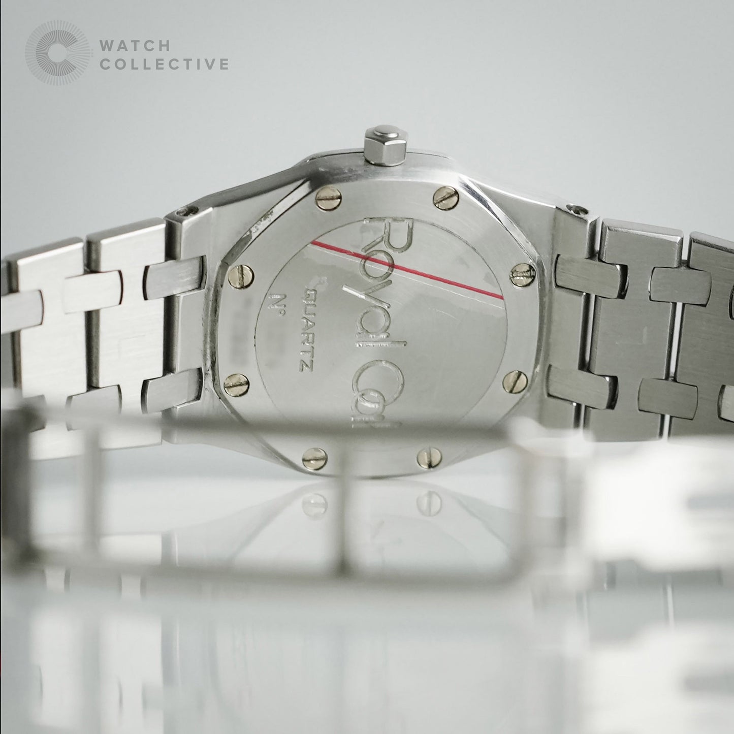 FACTORY DIAMONDS Audemars Piguet Royal Oak 24mm Ladies Size White Roman Dial Quartz