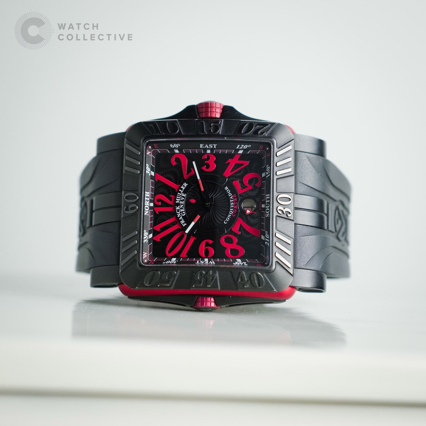 Full Set - Franck Muller Conquistador Cortez Titanium Automatic 44mm rubber strap 10900 SC DT GPG