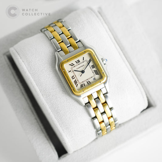 Cartier Panthere gold/steel 27x36mm quartz 183949