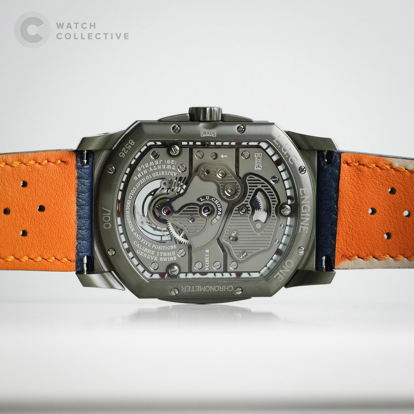 š„LIMITED TOURBILLONš„ Chopard L.U.C Engine One skeleton titanium manual winding 36x47mm 168526