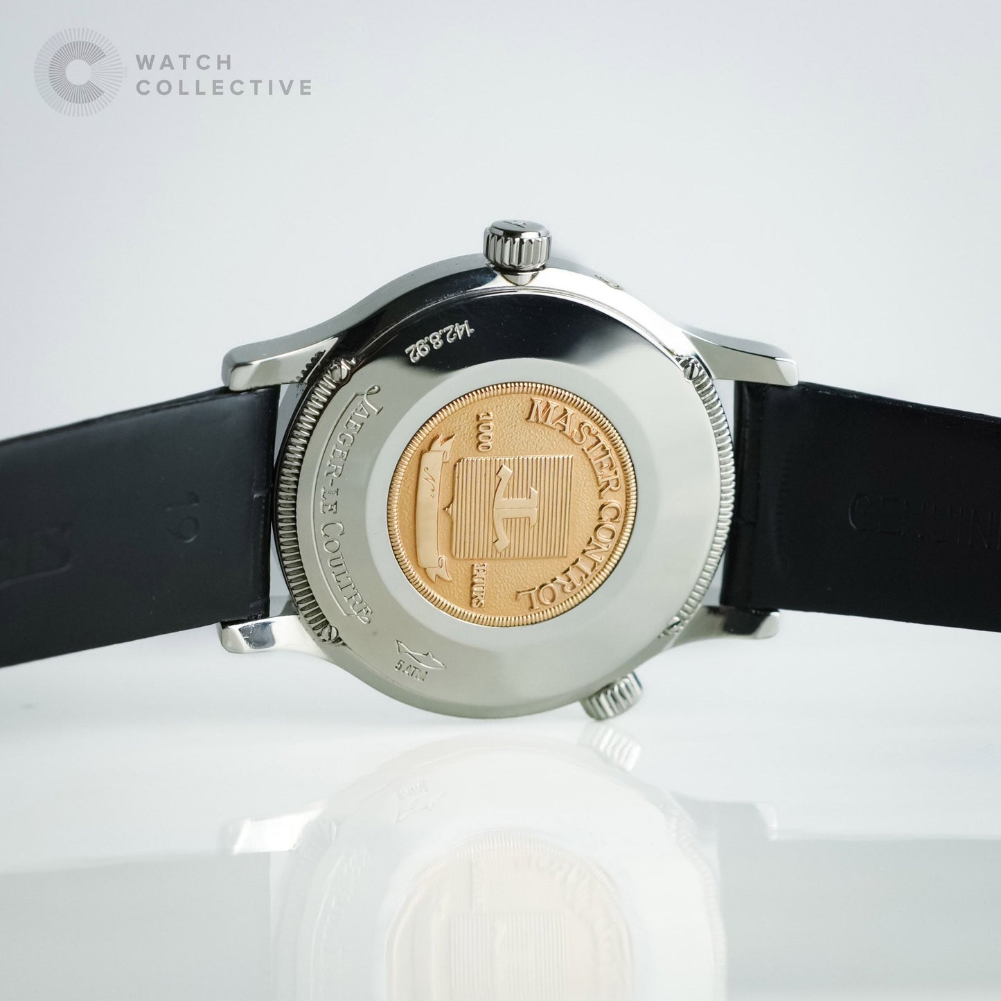 Jaeger-LeCoultre Master Geographic stainless steel leather strap automatic 38mm 142.8.92
