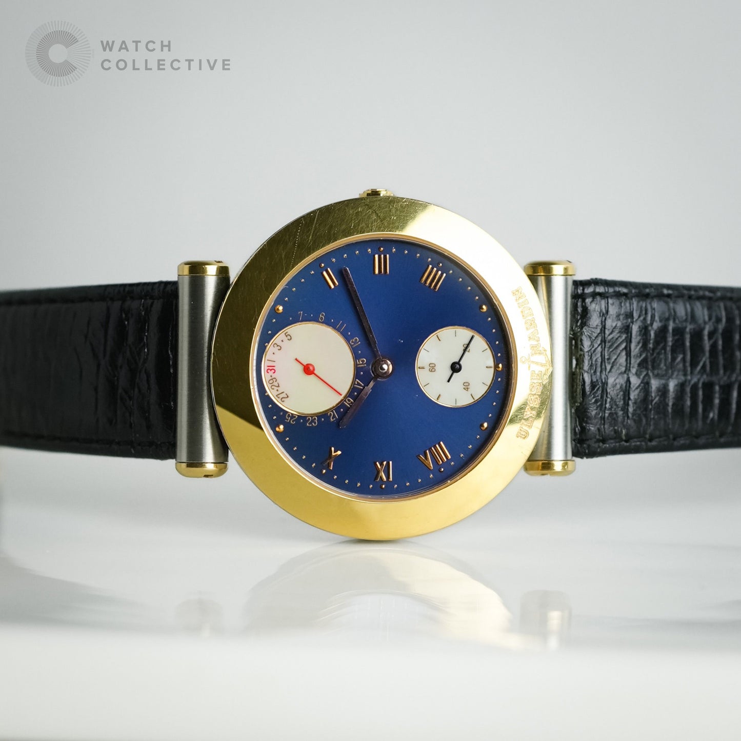 Ulysse Nardin Newton gold/steel automatic 35mm 155-22