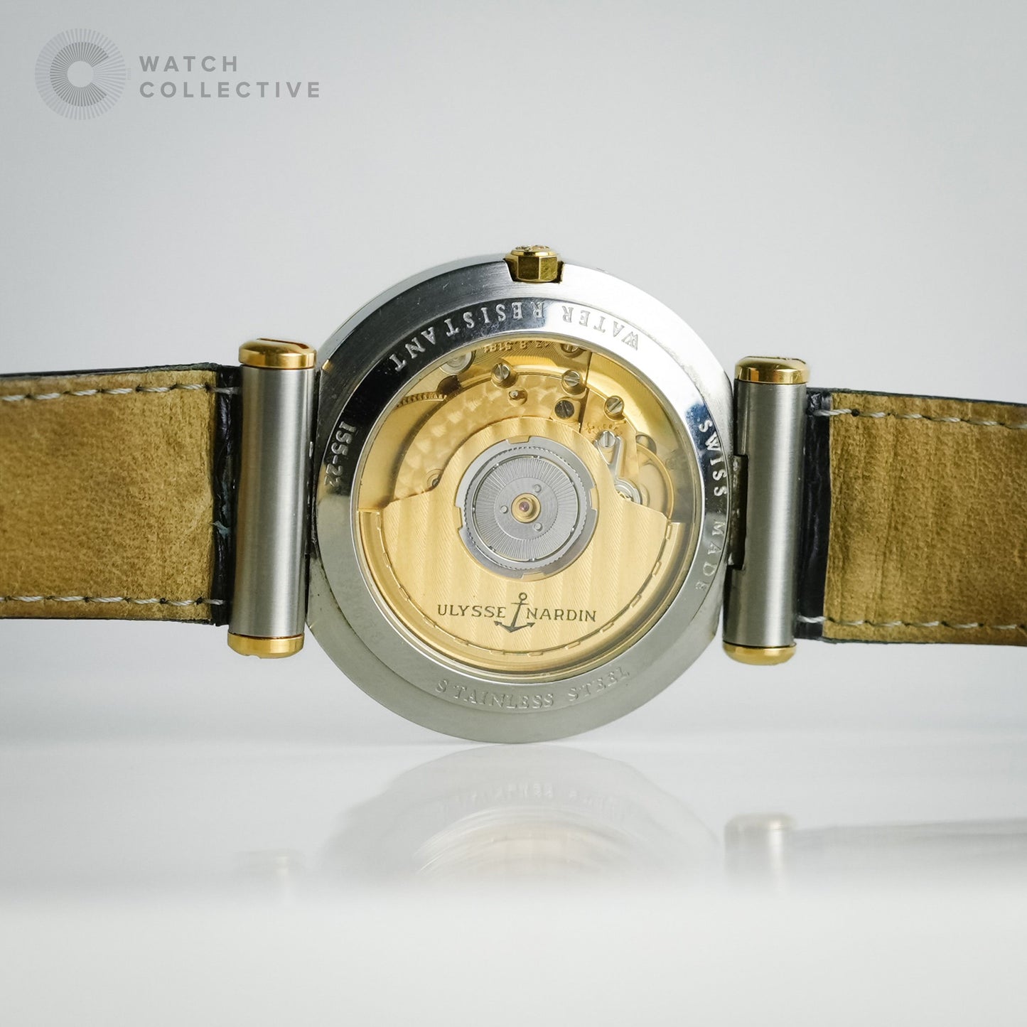Ulysse Nardin Newton gold/steel automatic 35mm 155-22