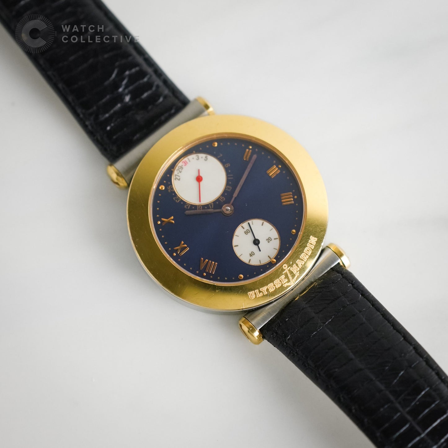 Ulysse Nardin Newton gold/steel automatic 35mm 155-22