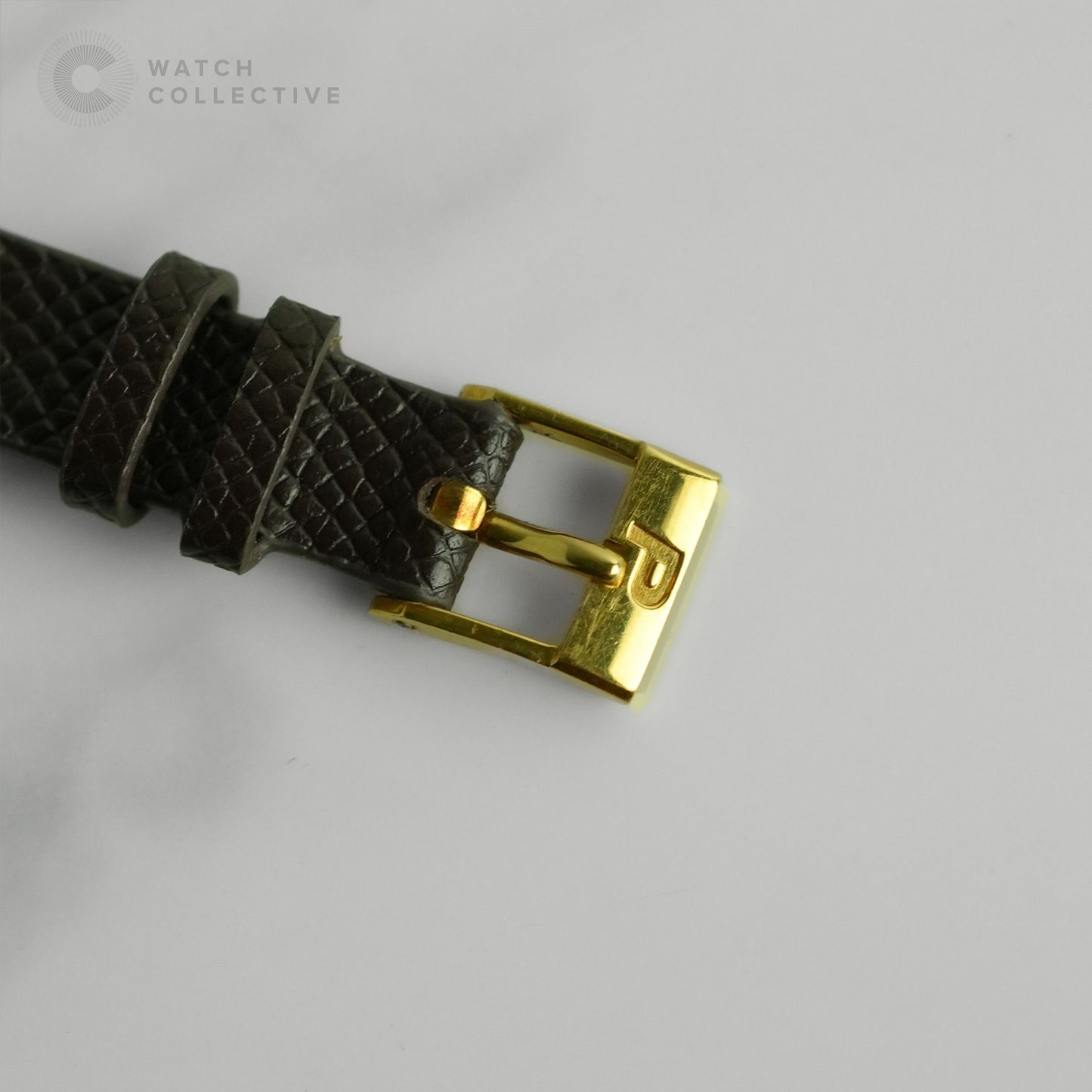 Piaget Ellipse Onyx 18k Yellow Gold leather strap 20mm quartz 8968