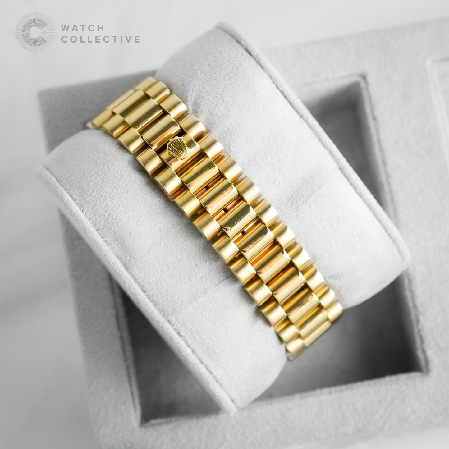 Rolex Daydate 18238 Champagne Stick Dial 18k Yellow Gold