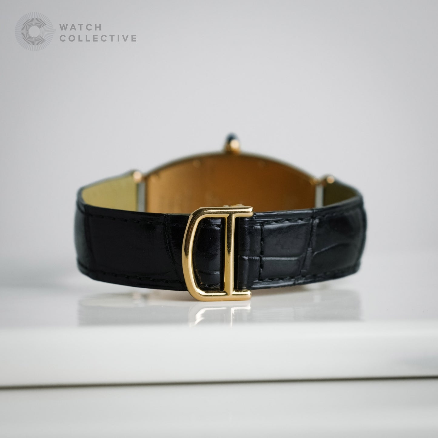 Cartier Tonneau 18k Rose Gold 29x43mm manual 2802