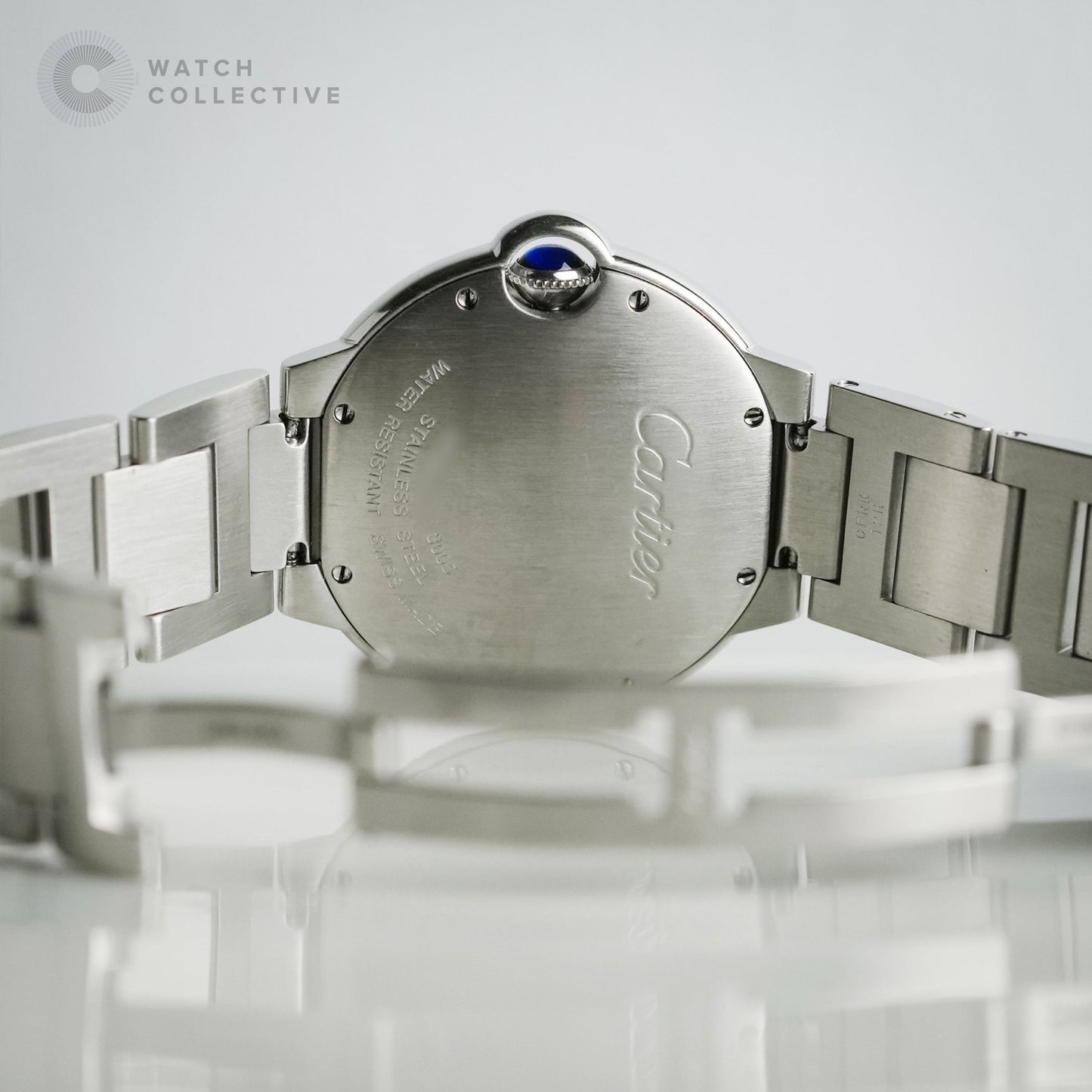 Cartier Ballon Bleu stainless steel white dial 36mm quartz 3005