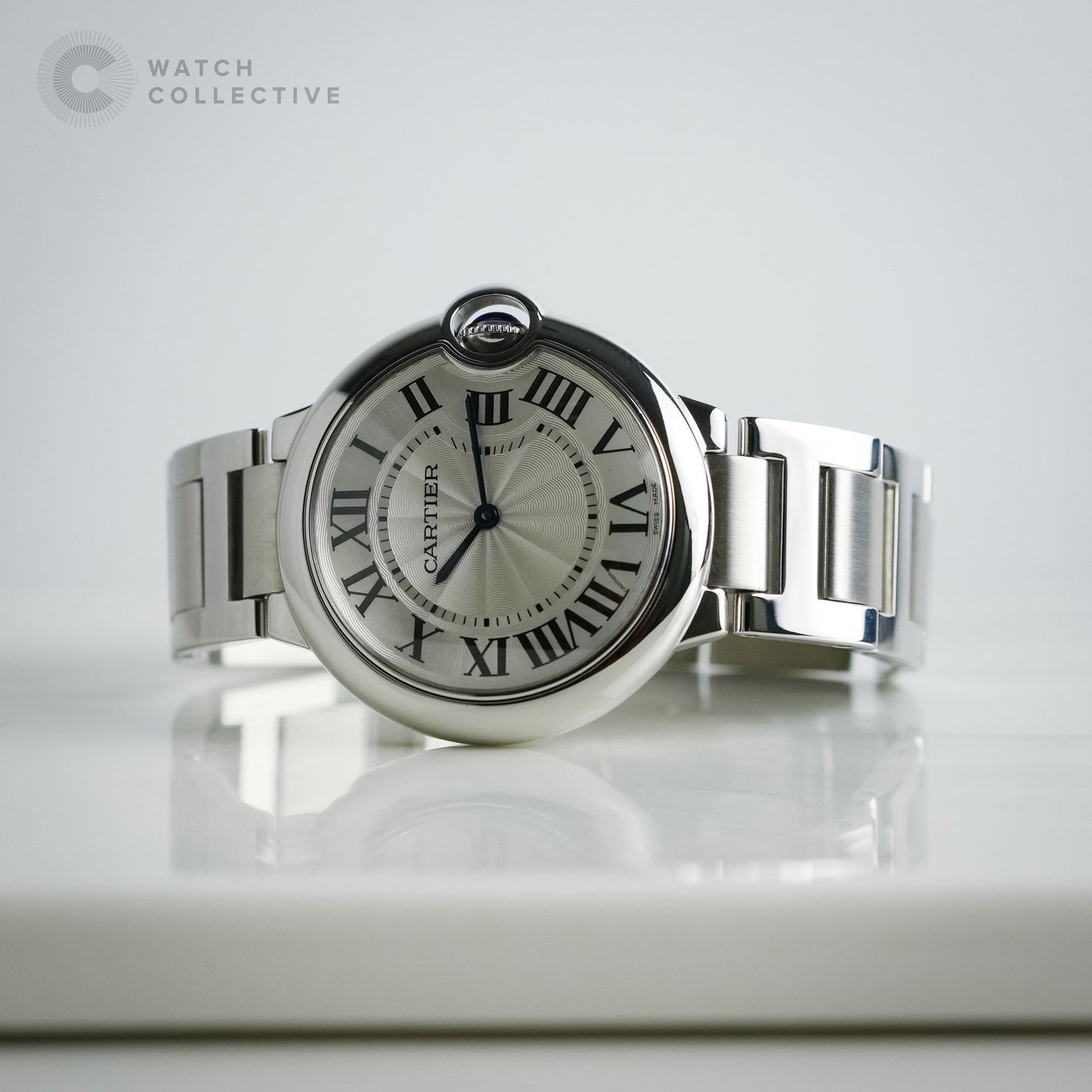 Cartier Ballon Bleu stainless steel white dial 36mm quartz 3005