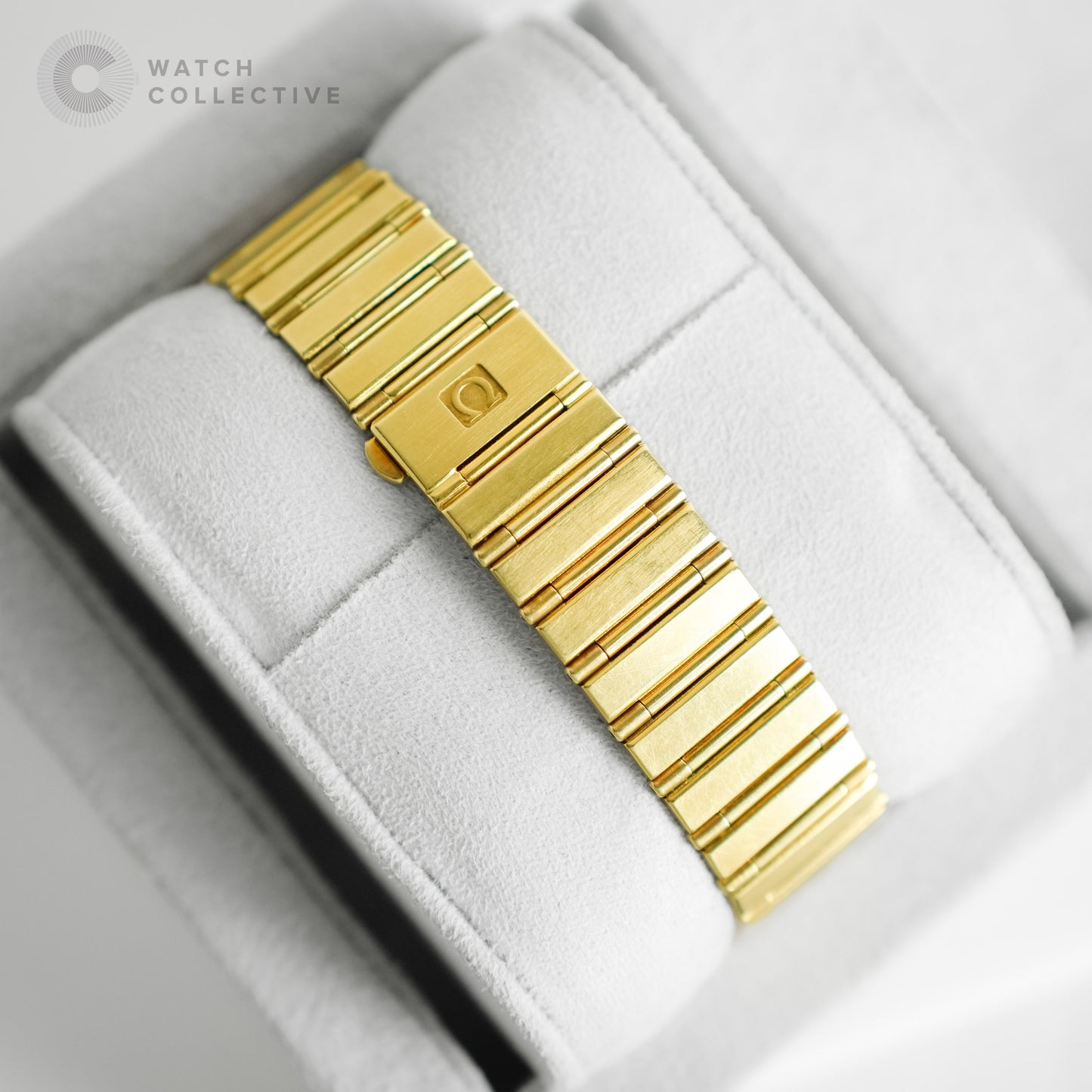 Omega Constellation Daydate Solid Gold Lapis 18k yellow gold 34mm quartz 496.1071