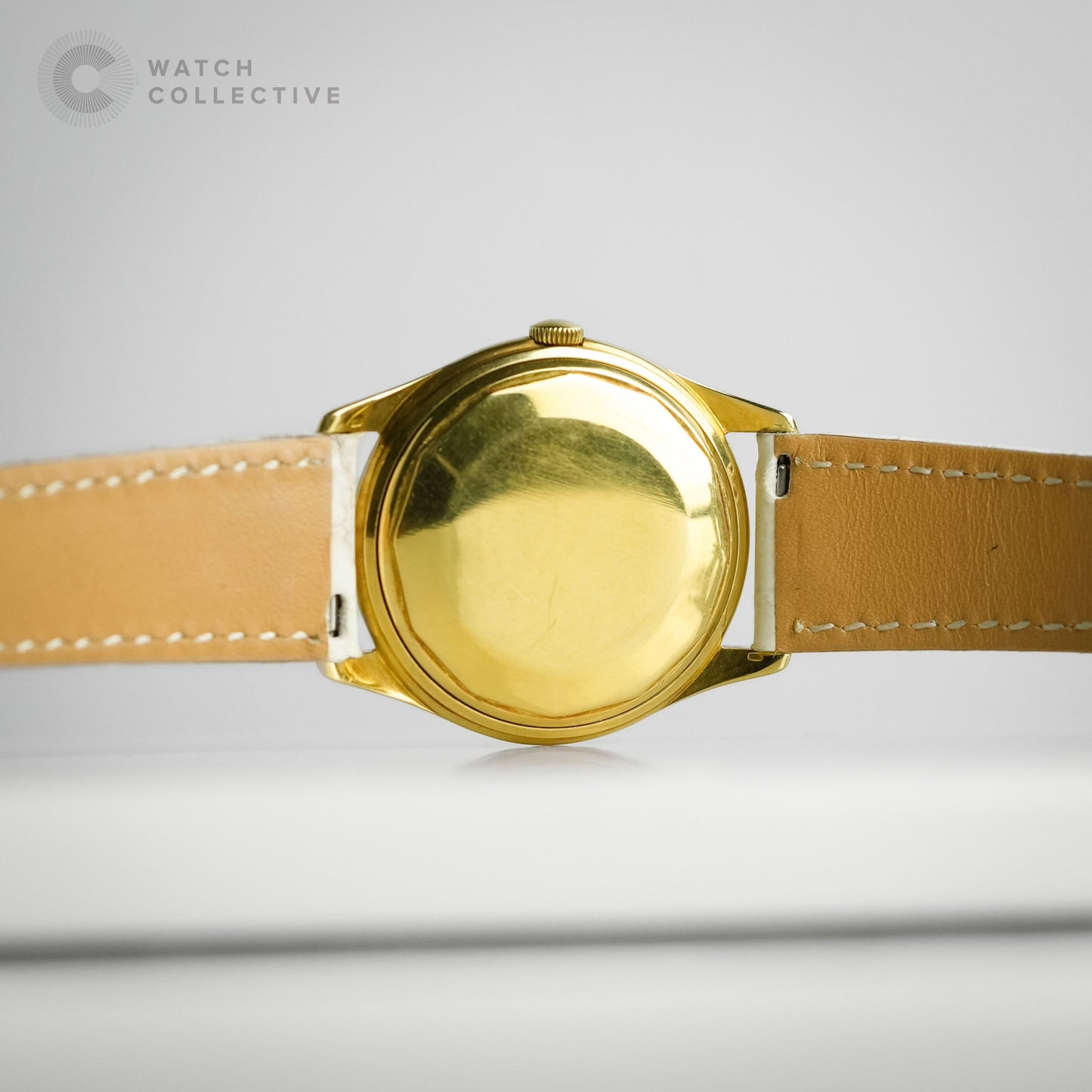 Vacheron Constantin Ultra Thin 18K Yellow gold white dial 35mm leather strap automatic 7595