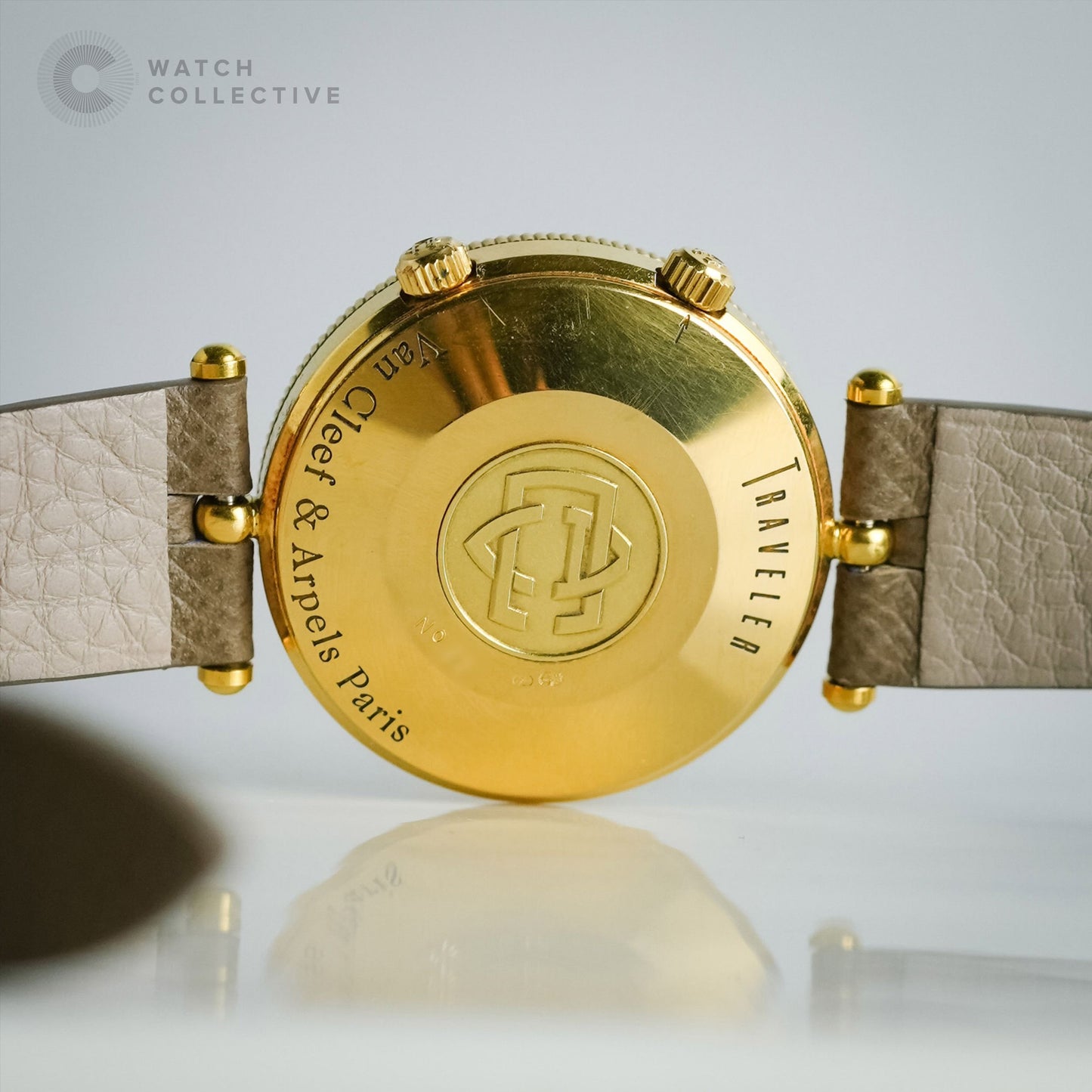 Van Cleef & Arpels World Timer Traveler 18k yellow gold buckle and head 36mm automatic