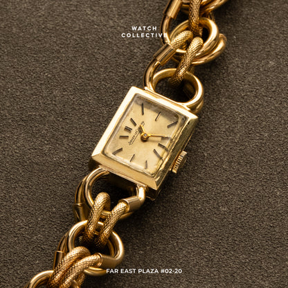 Jaeger LeCoultre Etrier Cocktail Watch 18k Yellow Gold 15mm Manual Winding 1670.21