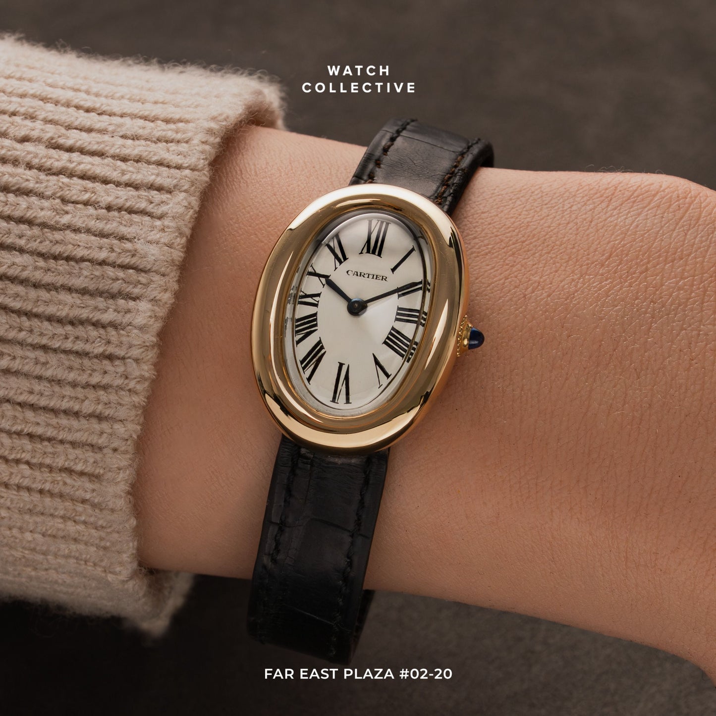 Cartier Baignoire 18k Yellow gold 22.5mm Manual Winding 1960s