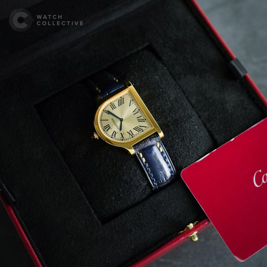 NUMBER 1 FULL SET Cartier Cloche 18k yellow gold manual 37mm WGCC0002