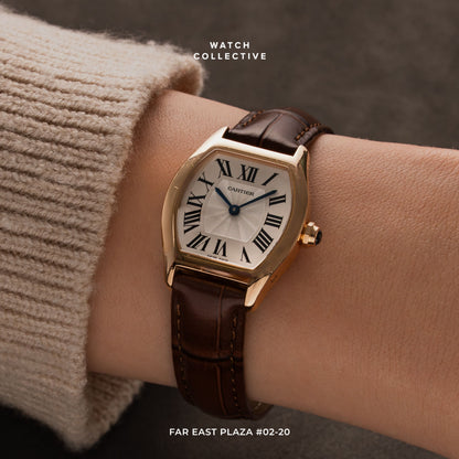 Cartier Mini Tortue 18k Rose Gold 24mm manual W1556360