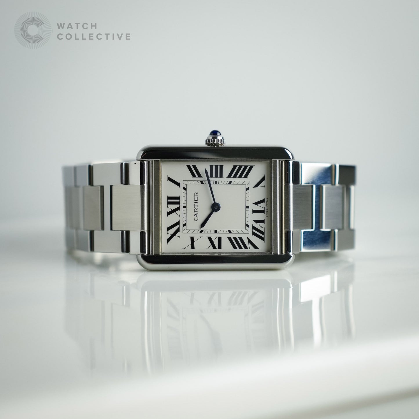 2021 FULL SET Cartier Tank solo in mid size with Bracelet, Quartz movement W5200014