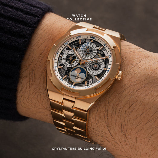 Vacheron Constantin Overseas Perpetual Calendar Skeleton 18K Rose Gold 42.5mm automatic 4300V